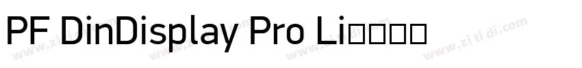 PF DinDisplay Pro Li字体转换